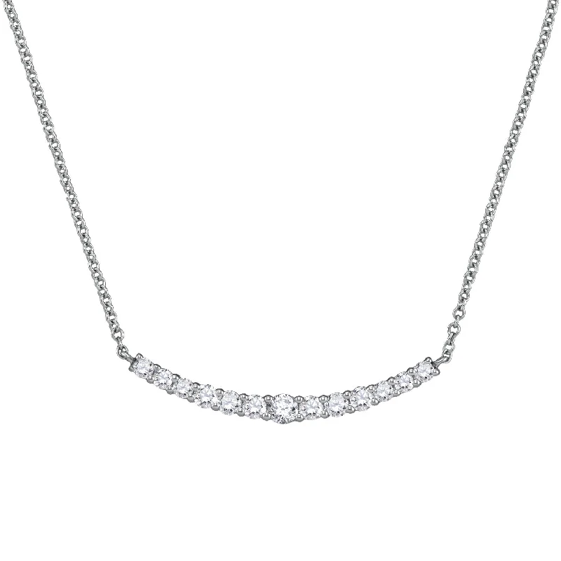 Signature EcoLove 1/2 CTW Lab Grown Diamond 18-inch Necklace in 14KT White Gold