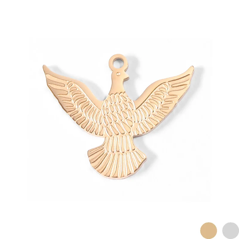 18K Gold PVD Stainless Steel Eagle Charm / PDL0001