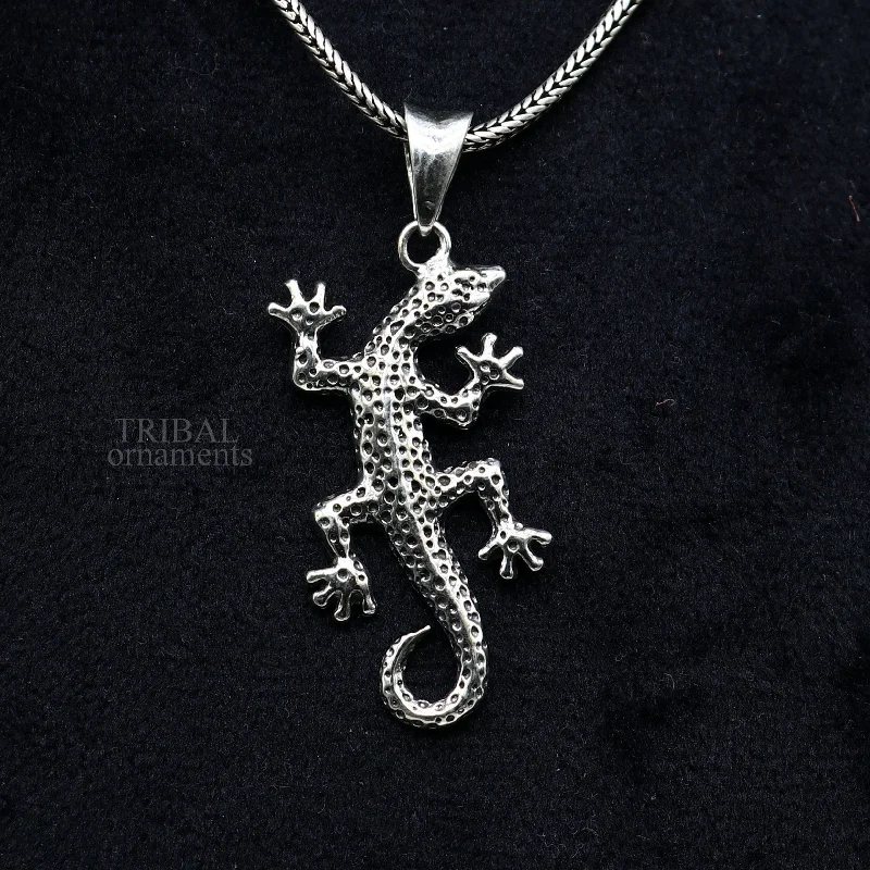 925 sterling silver amazing Lizard design handmade pendant with pretty attractive  design pendant locket gifting jewelry india ssp1574