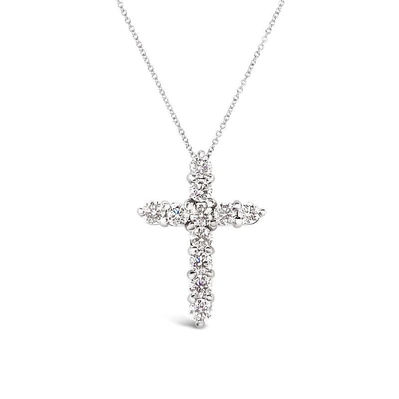 Forevermark 0.91 Cttw. White Gold Diamond Cross Pendant