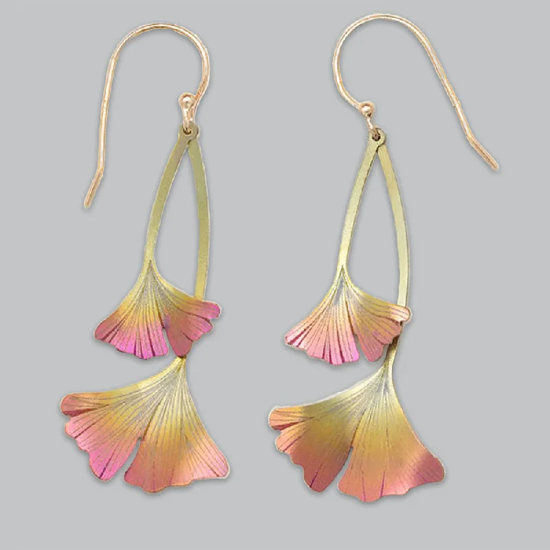 Holly Yashi Ginkgo Drop Earrings