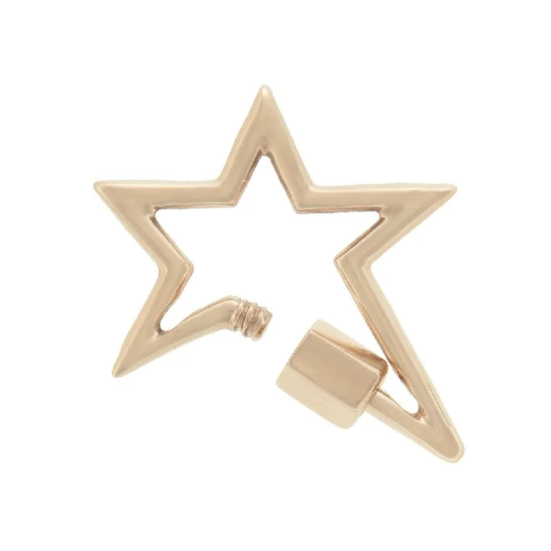 Marla Aaron 14K Yellow Gold Star Lock