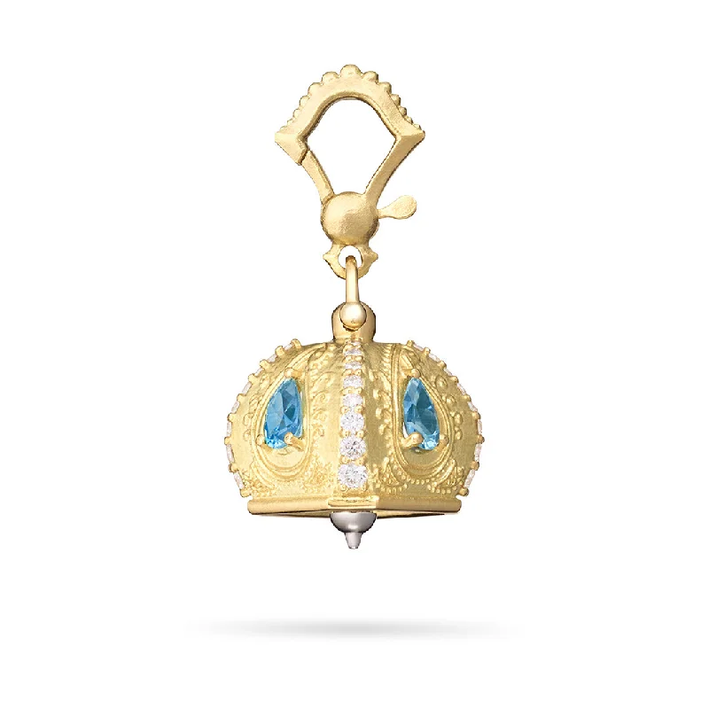 Paul Morelli Aquamarine & Diamond Raja Meditation Bell