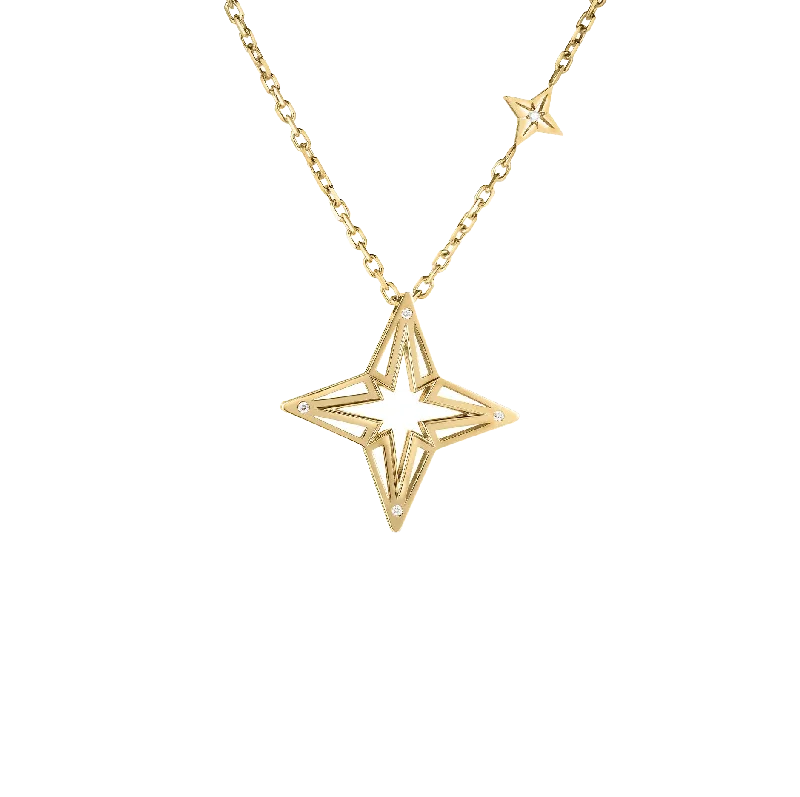 Roberto Coin Princess Star Yellow Gold Star Necklace