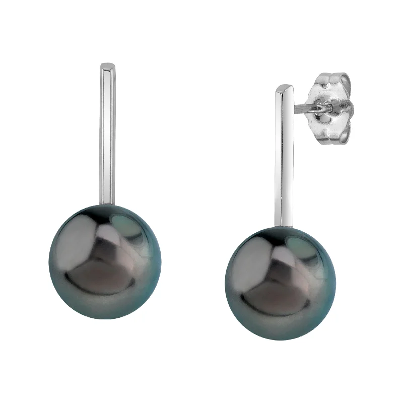 14K Gold Tahitian South Sea Pearl Emmanuelle Earrings