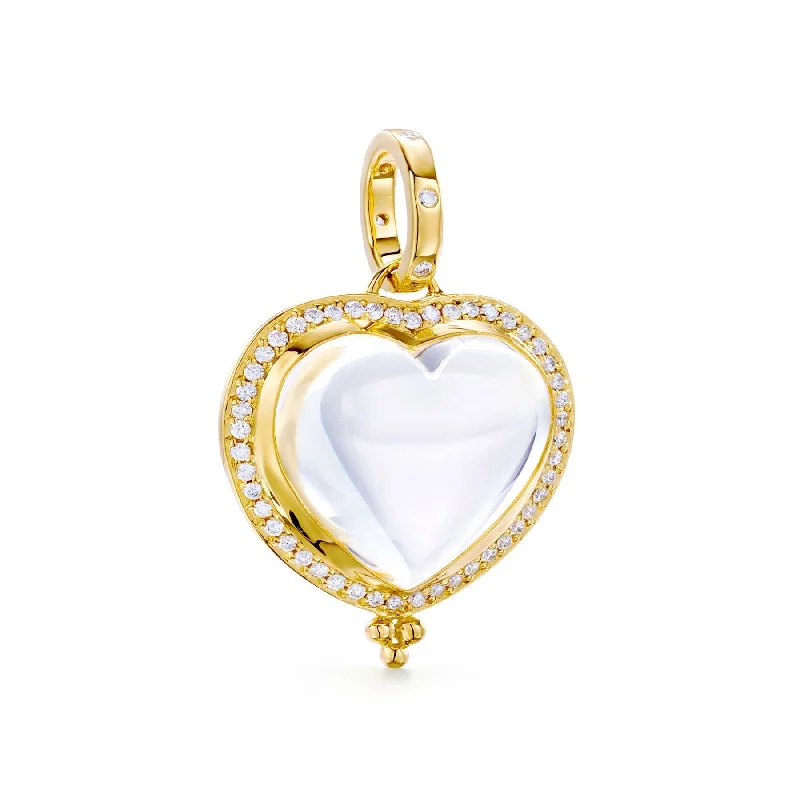 Temple St. Clair Diamond Pavé Heart Pendant