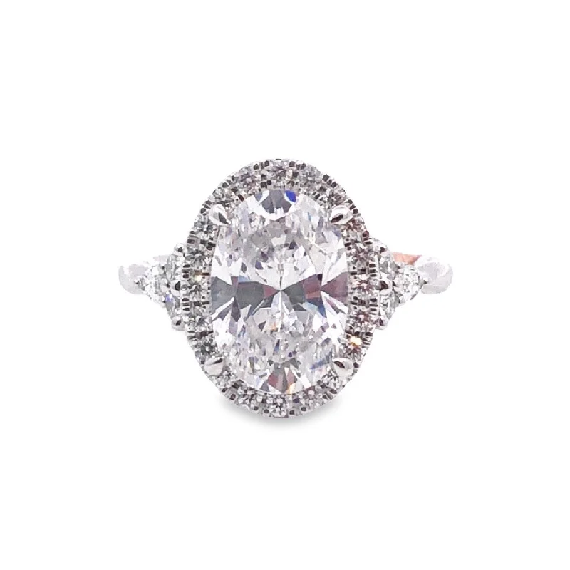 A. JAFFE Halo Engagement Ring