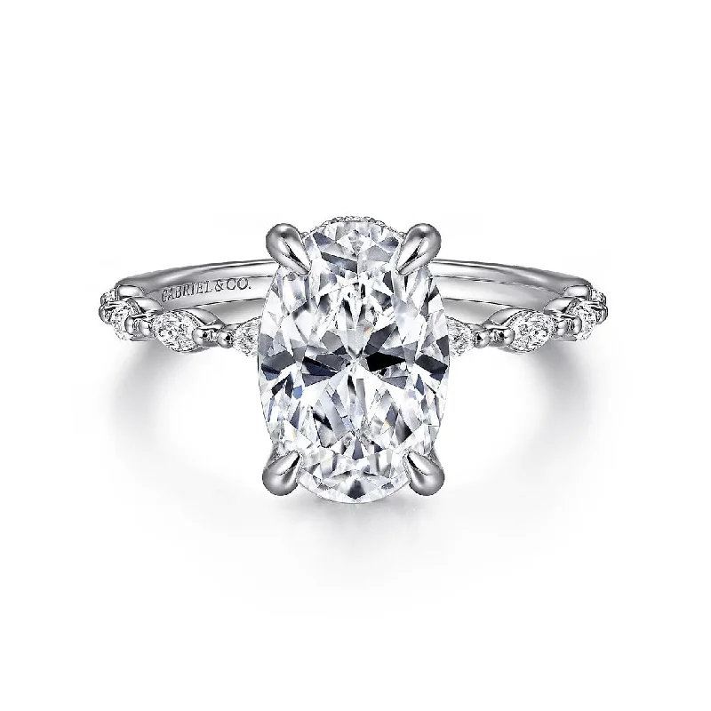 GABRIEL & CO "Contemporary" Engagement Ring