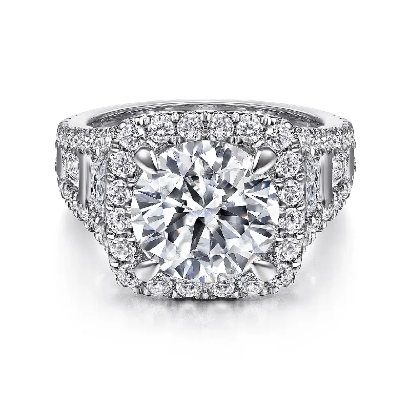 GABRIEL & CO "Contemporary" Engagement Ring