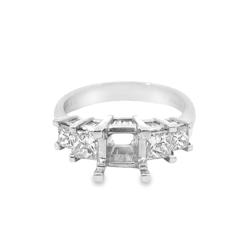 White Gold Diamond Engagement Ring