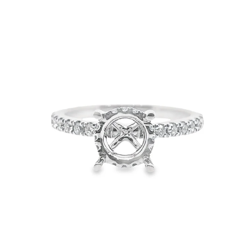 White Gold Diamond Engagement Ring