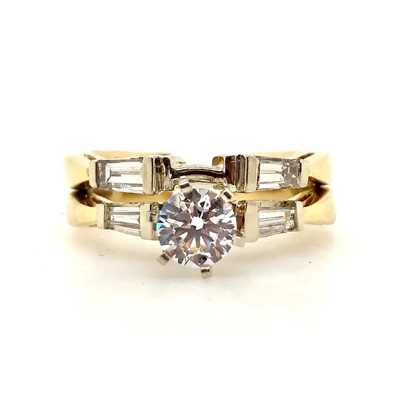 Yellow Gold Diamond Wedding Set