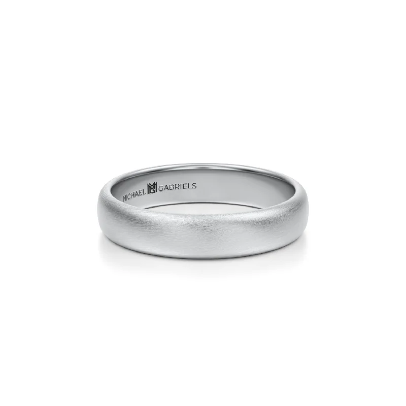 4mm Mens Wedding Band - Matte