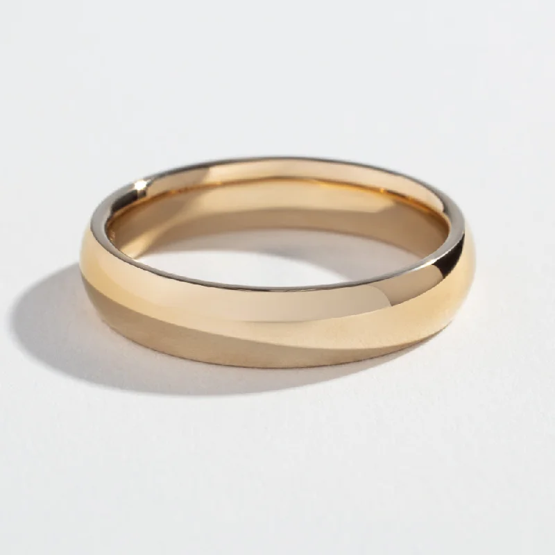 6MM WEDDING BAND | 14K GOLD | SILK FINISH