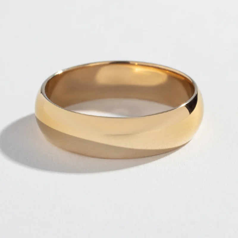 6MM WEDDING BAND | 14K GOLD