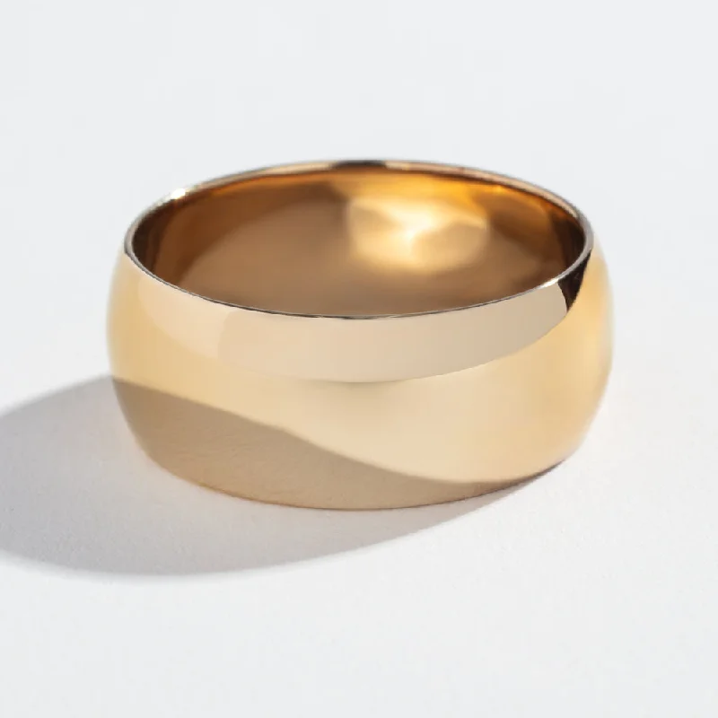 9MM WEDDING BAND | 14K GOLD