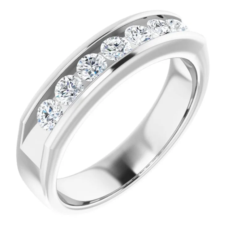 Platinum 7/8 CTW Natural Diamond Ring