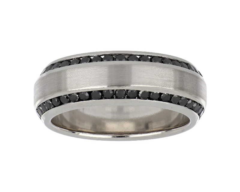 Black Diamond Men's Ring (Black Diamond 1.84 cts.)