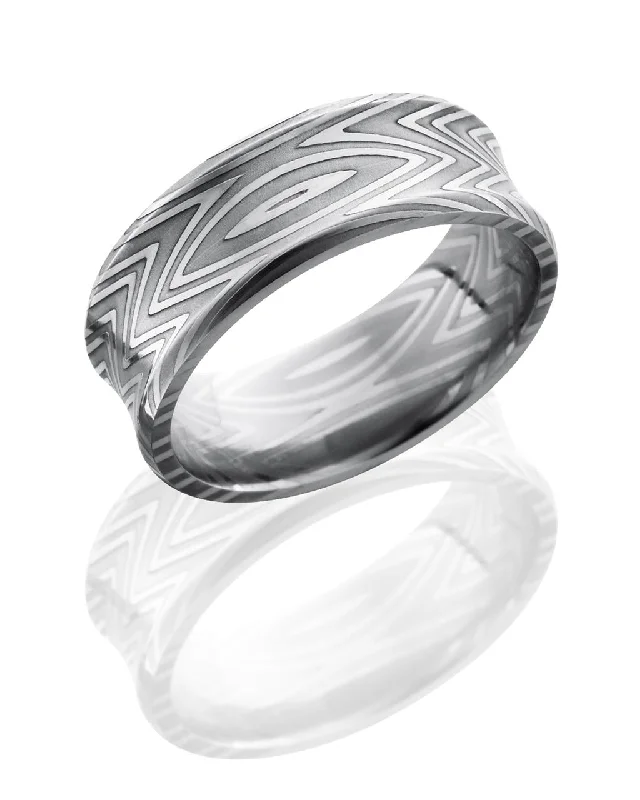 Damascus Wedding Band