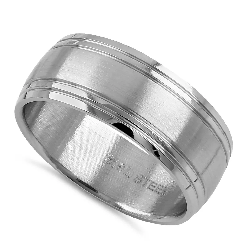 Stainless Steel Wedding Band Ring