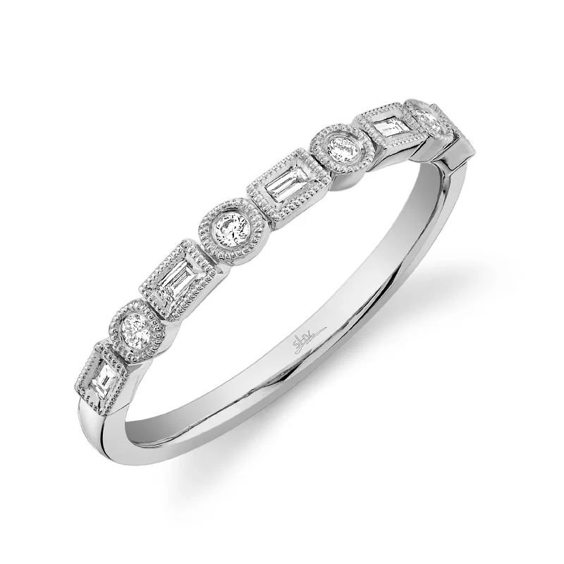 Shy Creation White Gold Diamond Wedding Band