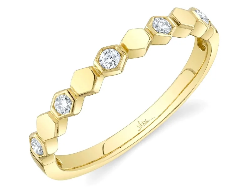 Shy Creation Yellow Gold Diamond Wedding Band