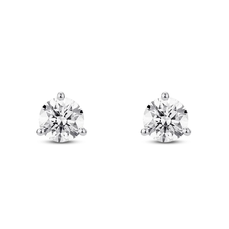 LIGHTBOX Lab-Grown Diamond 1.5 ct. tw. Round Brilliant Solitaire Studs