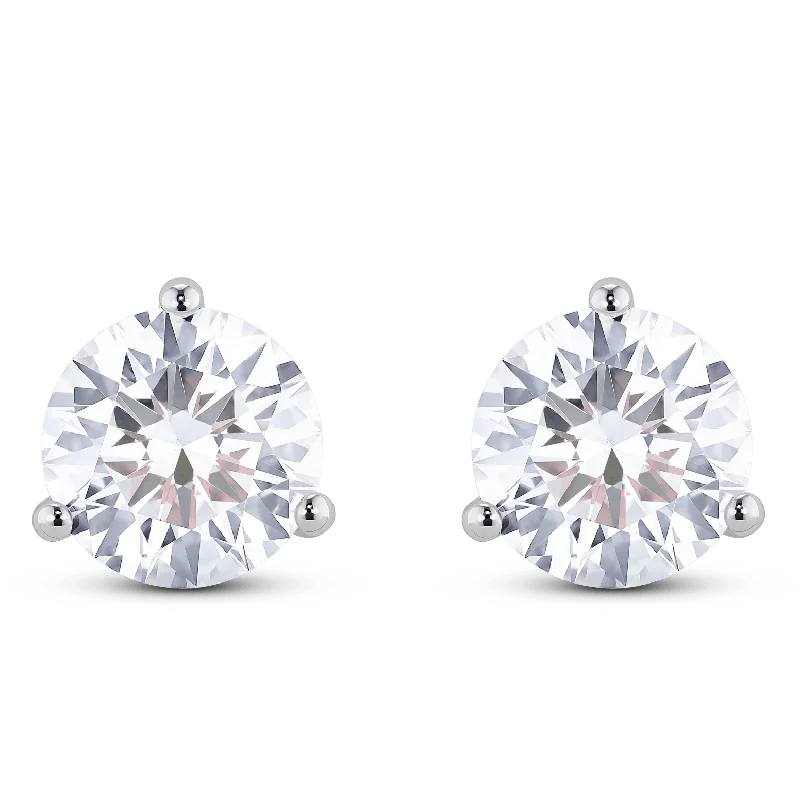 LIGHTBOX Lab-Grown Diamond 3ct tw. Round Brilliant Solitaire Studs