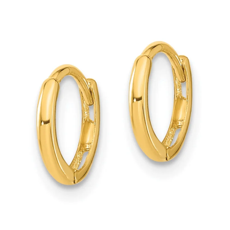 14k Madi K Polished Hinged Hoop Earrings