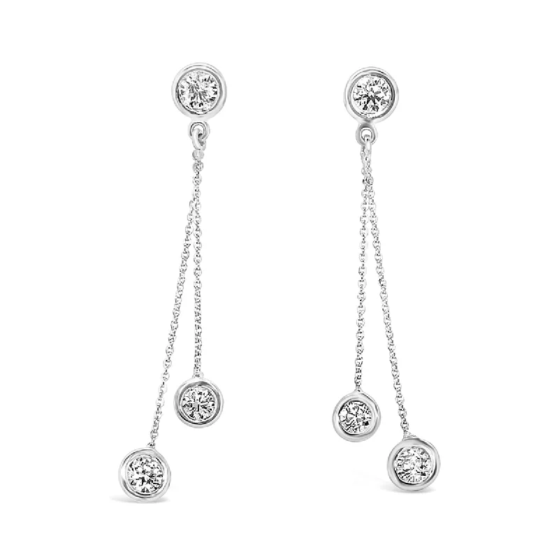 Forevermark White Gold Diamond Dangle Earrings