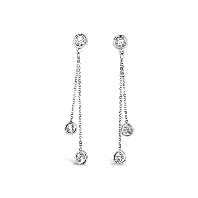 Forevermark White Gold Diamond Dangle Earrings