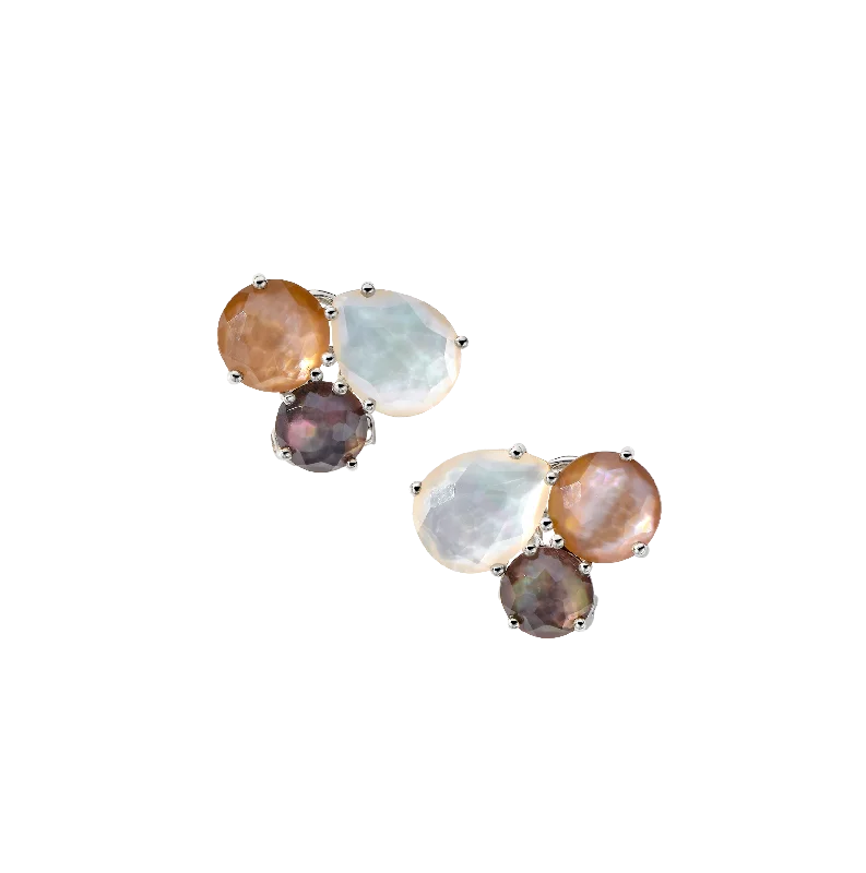 IPPOLITA Rock Candy Cluster Stud Earrings in Sabbia