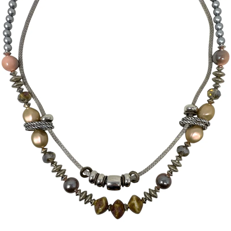 Beaded Necklace Layered By Unbranded