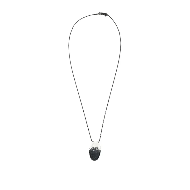 Necklace Pendant By Banana Republic In Silver