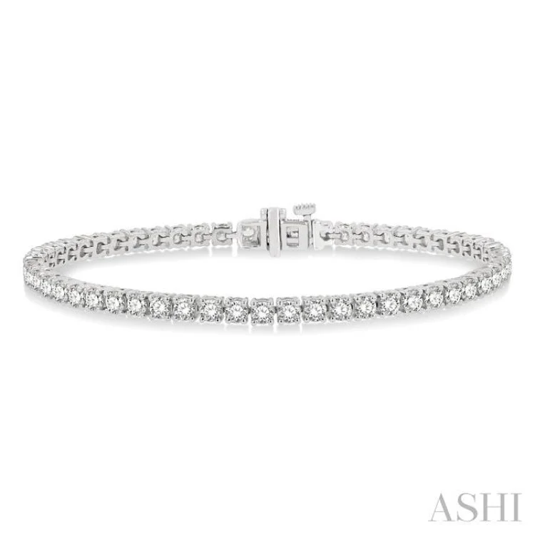 6 ctw Round Cut Diamond Tennis Bracelet in 14K White Gold