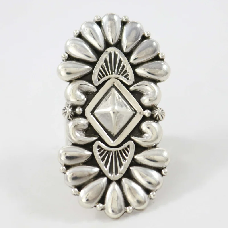 Silver Cluster Ring