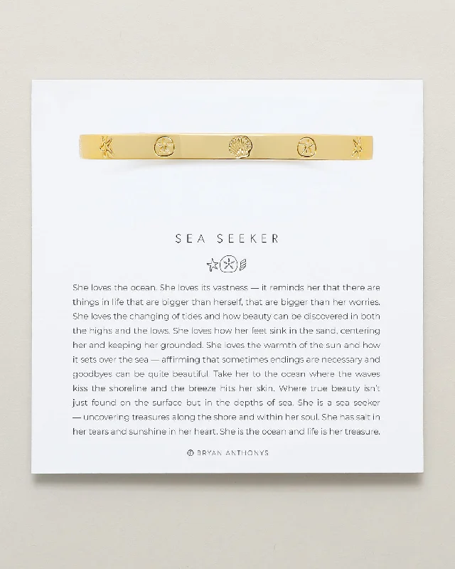 Sea Seeker Hinged Bracelet