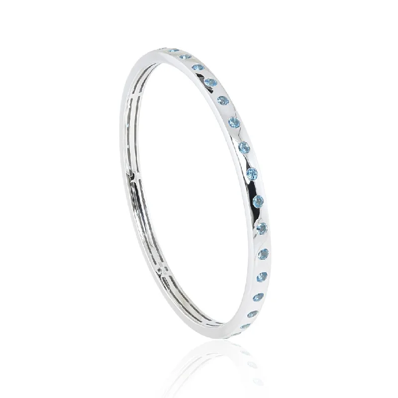 Bella Bangle in Swiss Blue Topaz