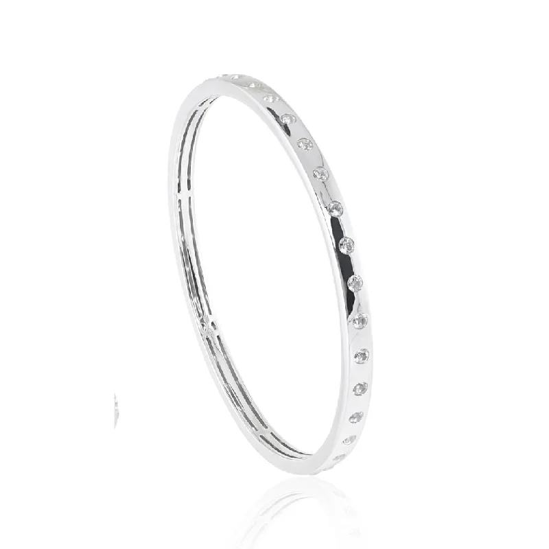 Bella Bangle in White Topaz